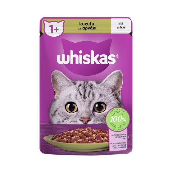 Whiskas Pouch Jöle İçinde Kuzulu Yetişkin Kedi Konservesi 85gr