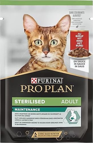 Pro Plan Sterılısed Sos İçinde Sığır Etli Yaş Mama 85gr