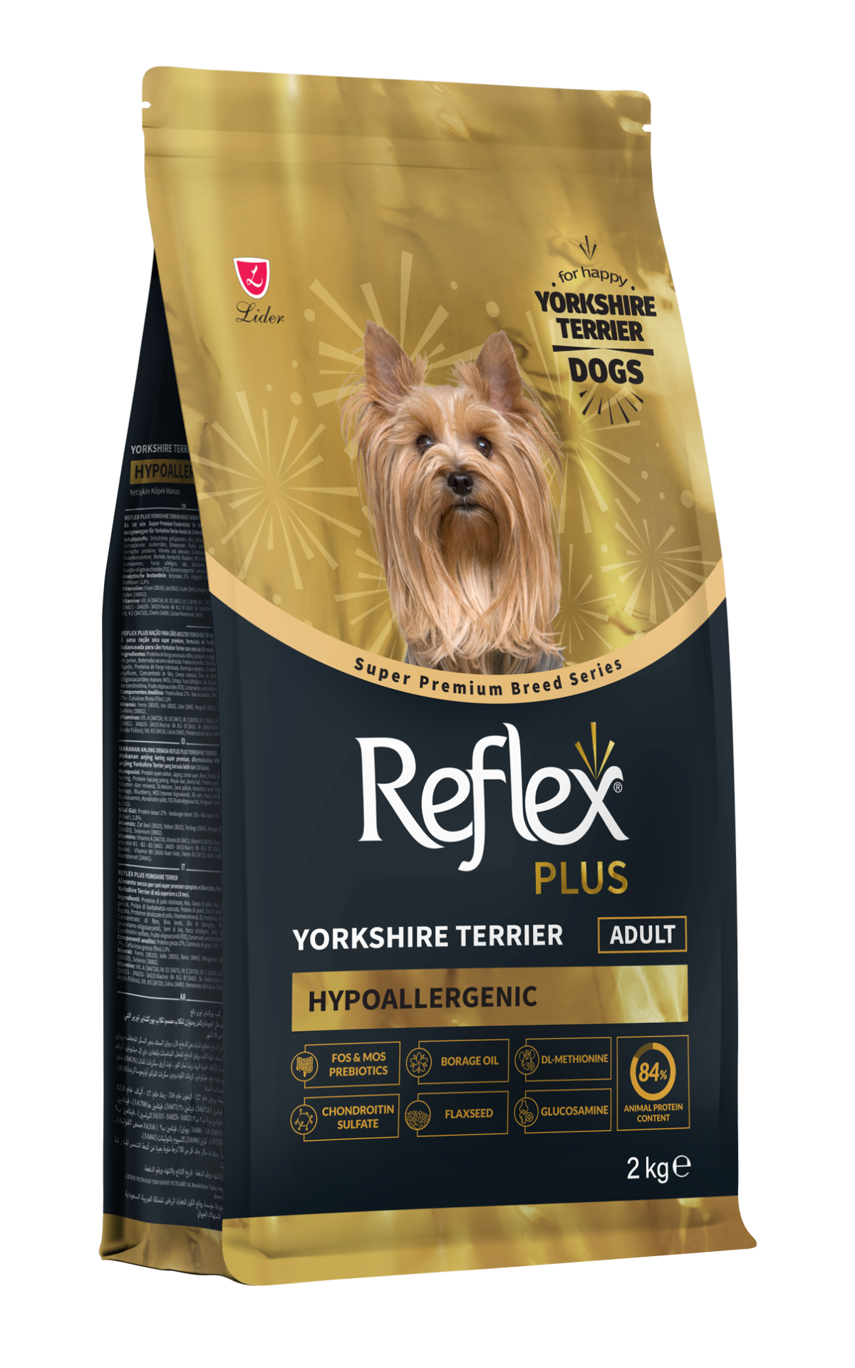 Reflex Plus Yorkshire Terrier Yetişkin Köpek Maması 2KG