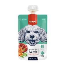 Wanpy Kuzu Etli ve Havuçlu 90 gr Köpek Et Ezmesi