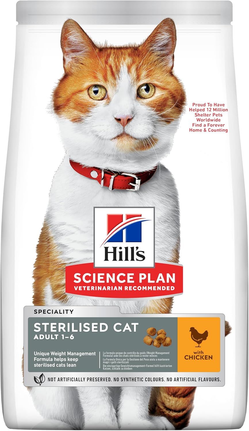 Hill's Science Plan Kısırlaştırılmış Tavuklu Kedi Maması 10 Kg