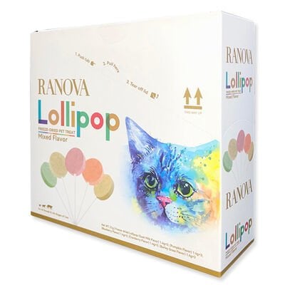 Ranova Karışık Lezzetli 15x1.4 gr Kedi Lolipopu