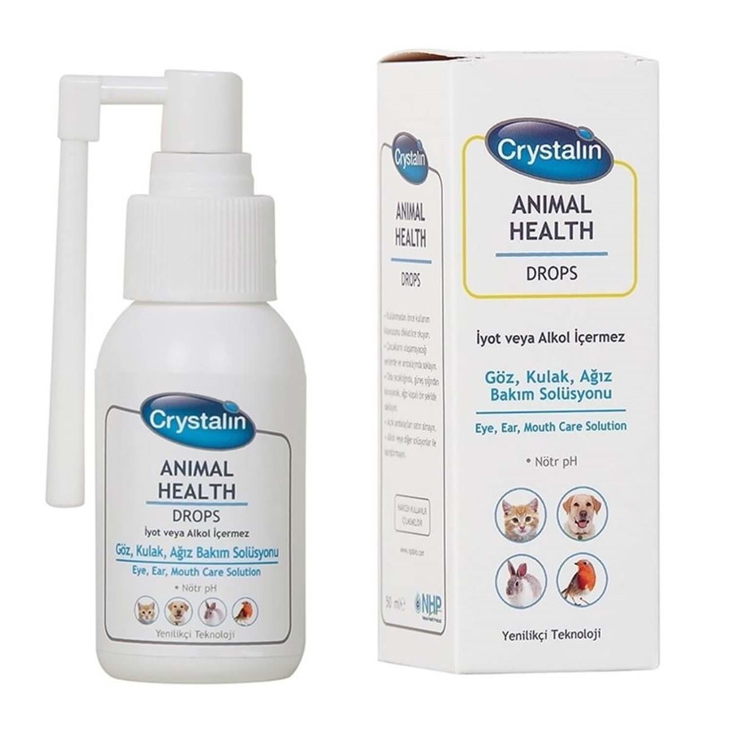 Crystalin Animal Health 100 ml Göz Kulak ve Ağız Bakım Solüsyonu
