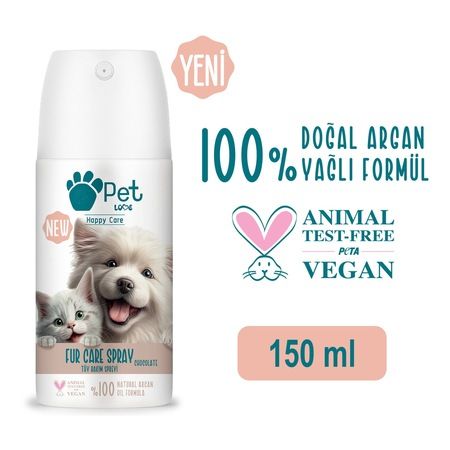 Petlove Tüy Bakım Spreyi Çikolata 150ml