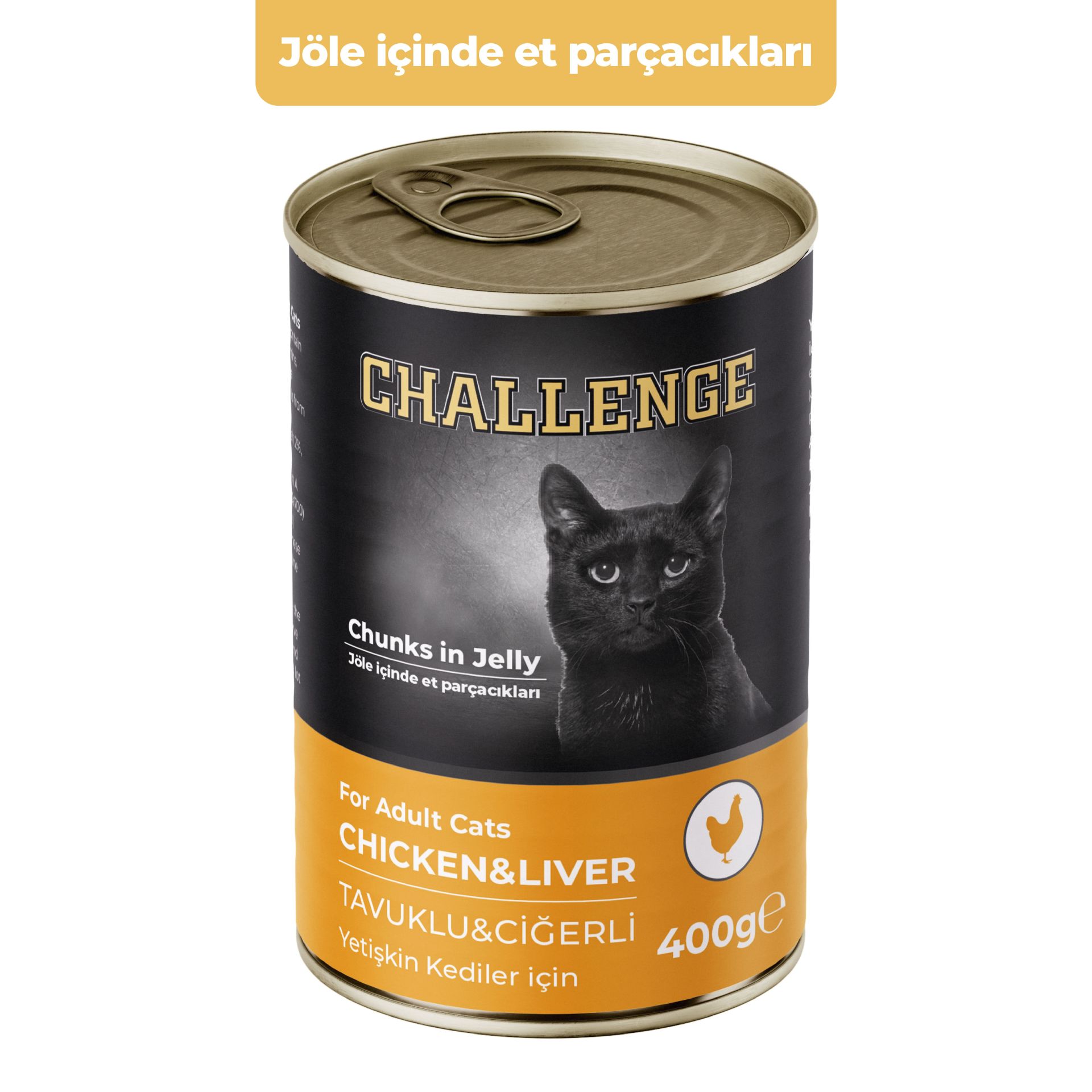 Challenge Tavuklu ve Ciğerli 400 gr Yetişkin Konserve Kedi Maması