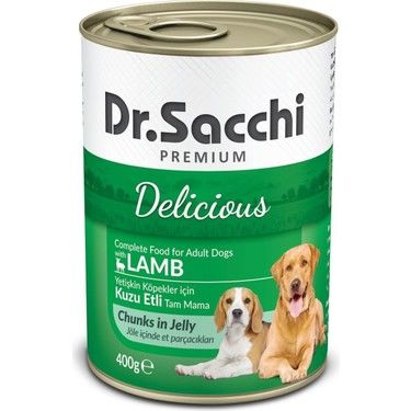 Dr.Sacchı Konserve Köpek Kuzu Etli 400G