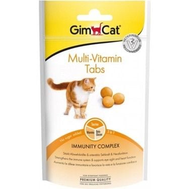 Gimcat Multivitamin Tablet Kedi Ödül Maması 40 gr