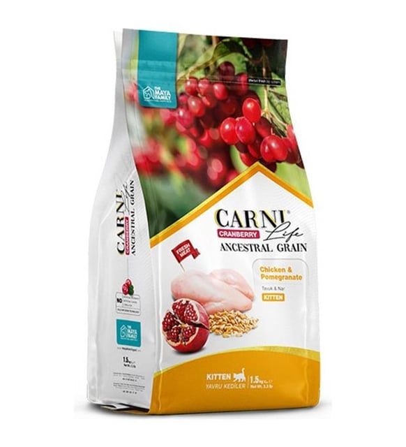 Carni Life Cranberry Tavuklu ve Narlı 10 kg Yavru Kedi Maması