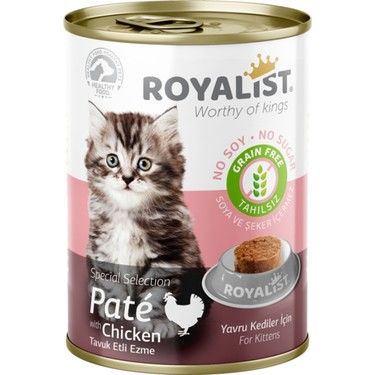 Royalist Kitten Tavuklu Pate Yavru Konserve Kedi Maması 400 Gr