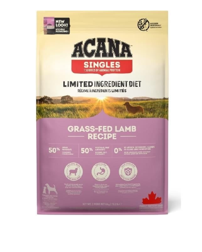 Acana Singles Grass-Fed Lamb Kuzu Etli 6 kg Yetişkin Köpek Maması