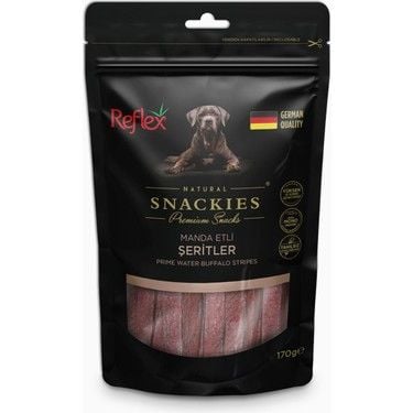 Reflex Snackies Manda Etli Şeritler 170 gr Köpek Ödül Maması