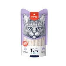 Wanpy Ton Balıklı ve Yengeçli 25x14 gr Krema Kedi Ödül Maması