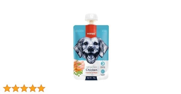 Wanpy Tavuk ve Havuçlu Taze Ezme Köpek Ödül Maması 90gr