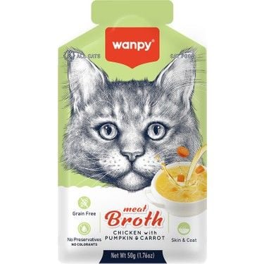 Wanpy Bal Kabaklı Havuçlu Tavuk Eti Kedi Çorbası 50gr