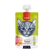 Wanpy Taze Ton Balıklı&Tavuklu Kedi Et Ezmesi