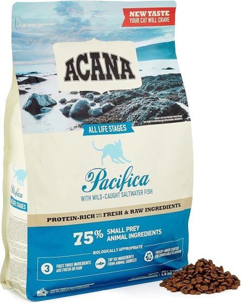Acana Pacifica Tahılsız Balıklı 4.5 kg Tüm Yaşam Evreleri Yetişkin Kedi Maması