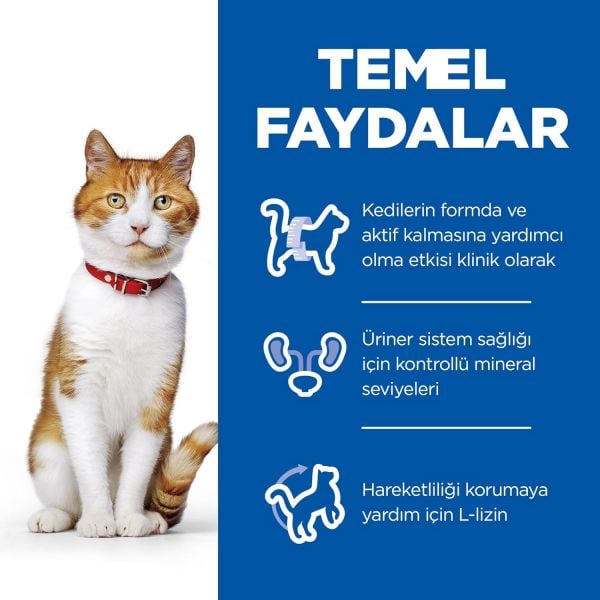 Hill's Science Plan Kısırlaştırılmış Tavuklu Kedi Maması 10 Kg