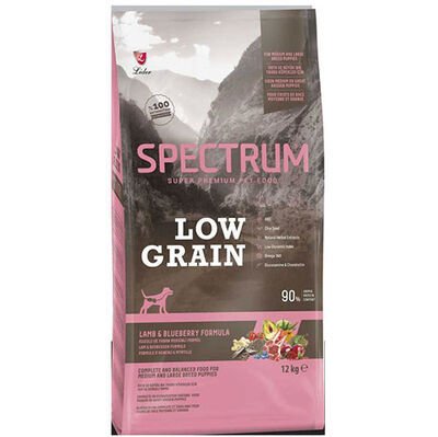 Spectrum Low Graın Kuzu&Yb. Mersinli Orta Irk Yetişkin Köpek Maması 12+1 Kg