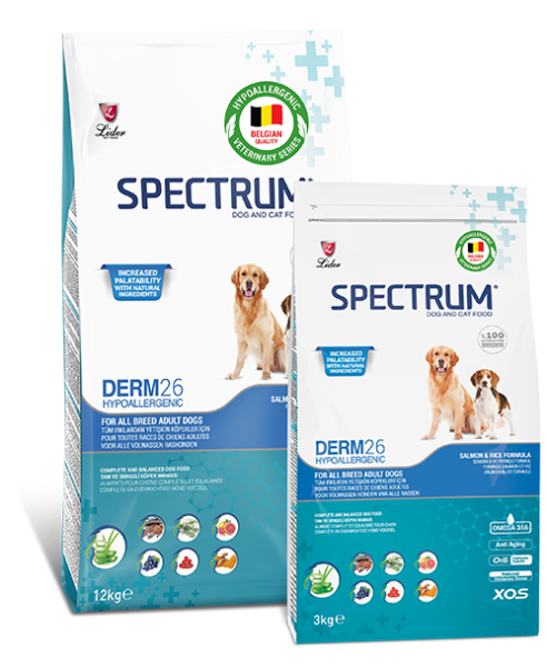 Spectrum Derm 26 Hypo-Allergenic Balıklı Yetişkin Köpek Maması 12kg