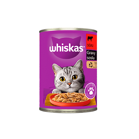 Whiskas Sıgırlı +1 Yaş Gravy Sos İçinde Konserve