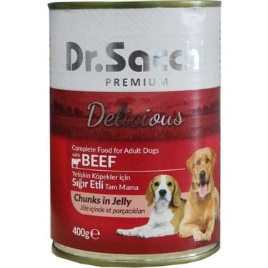Dr.Sacchı Konserve Köpek Sığır Etli 400G