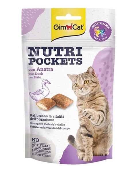 Gimcat Nutripockets Ördekli 60 gr Kedi Ödül Maması