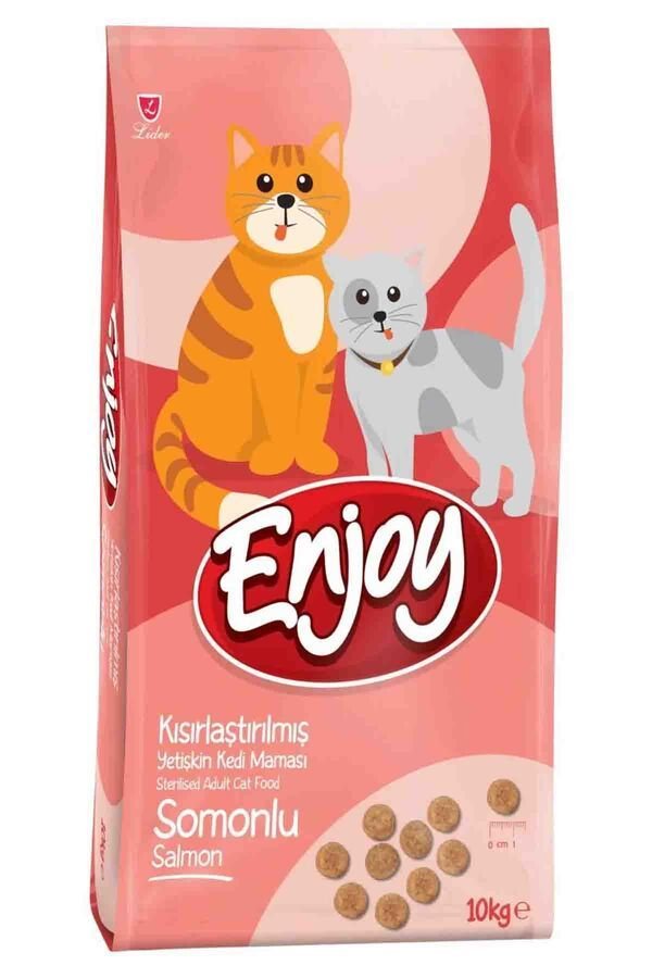 Enjoy Somonlu 10 kg Kısırlaştırılmış Yetişkin Kedi Maması