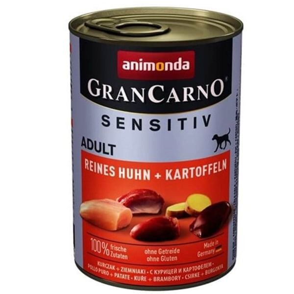 Animonda Gran Carno Sensitive Tavuklu ve Patatesli 400 gr Yetişkin Konserve Köpek Maması