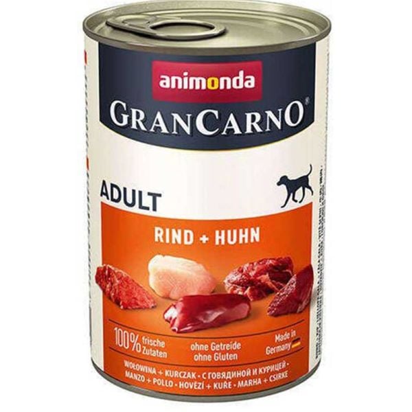 Animonda Gran Carno Adult Sığır Etli ve Tavuklu 400 gr Yetişkin Konserve Köpek Maması