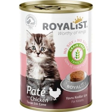 Royalist Kitten Tavuklu Pate Yavru Konserve Kedi Maması 400 Gr