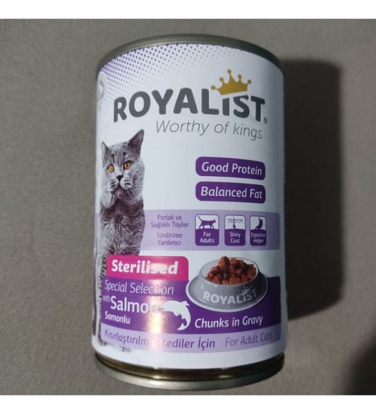 Royalist Sterilised Somonlu Yetişkin Konserve Kedi Maması 400 gr