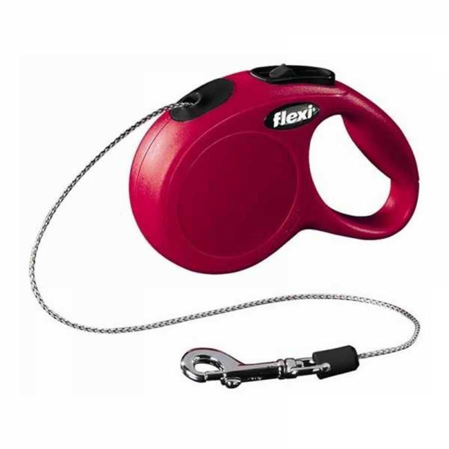 Flexi New Classic XS Beden Kırmızı 3MT İpli Tasma