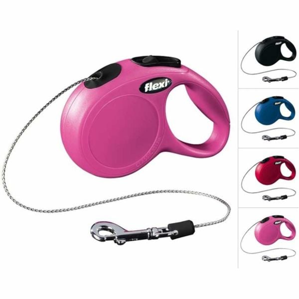 Flexi New Classic XS Beden Pembe 3MT İpli Tasma