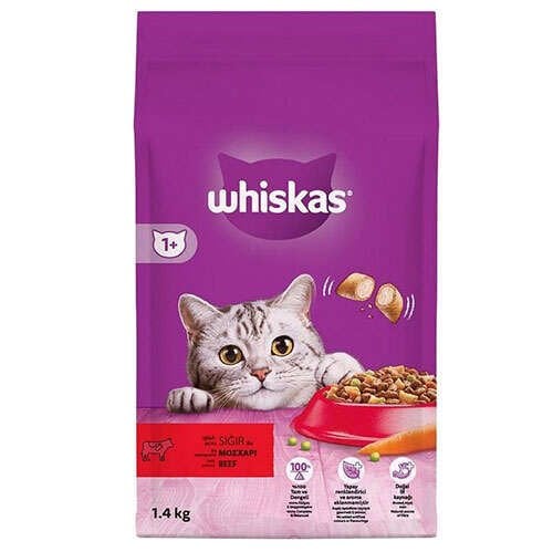 Whiskas Biftekli ve Sebzeli 1.4 kg Yetişkin Kedi Maması