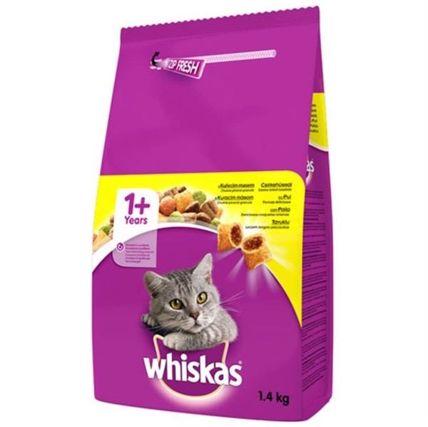 Whiskas Tavuklu ve Sebzeli 1.4 kg Yetişkin Kuru Kedi Maması