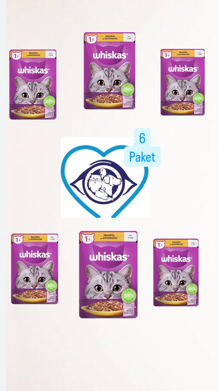 Whiskas Jöleli Tavuklu 85 gr 6'lı Yetişkin Kedi Yaş Maması