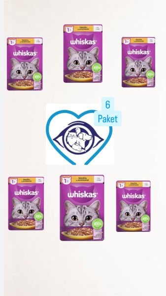 Whiskas Jöleli Tavuklu 85 gr 6'lı Yetişkin Kedi Yaş Maması