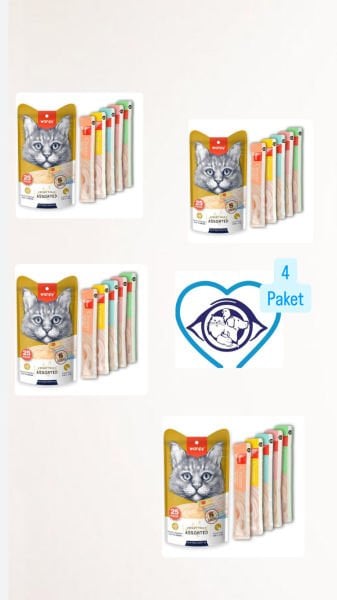 Wanpy Kedi Sıvı Ödül Karma 25 Li X 4 Lü Eko Paket