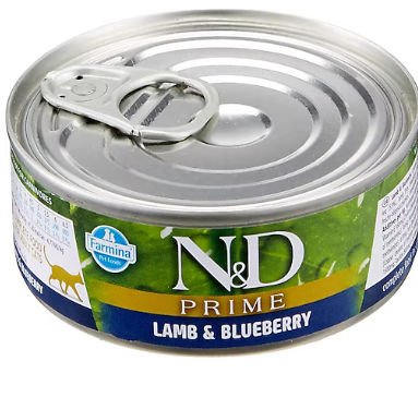 N&D Prime Kuzu Etli ve Yaban Mersinli 70 gr Yetişkin Yaş Kedi Maması