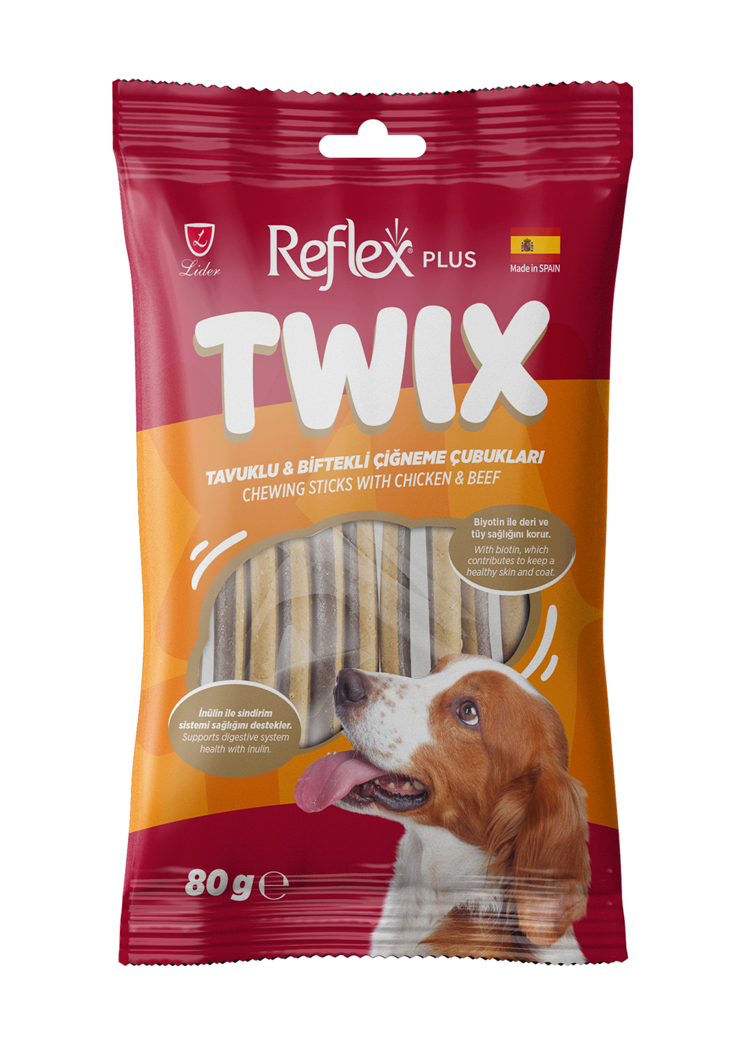 Reflex Plus Tavuklu & Biftekli Çiğneme Çubukları Yetişkin Köpek 85 G