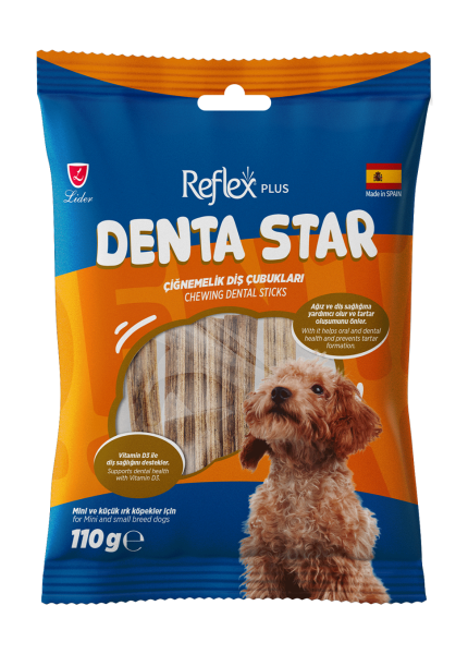 Reflex Plus Çiğnemelik Diş Çubukları Mini ve Küçük Irk Yetişkin Köpek 110 G
